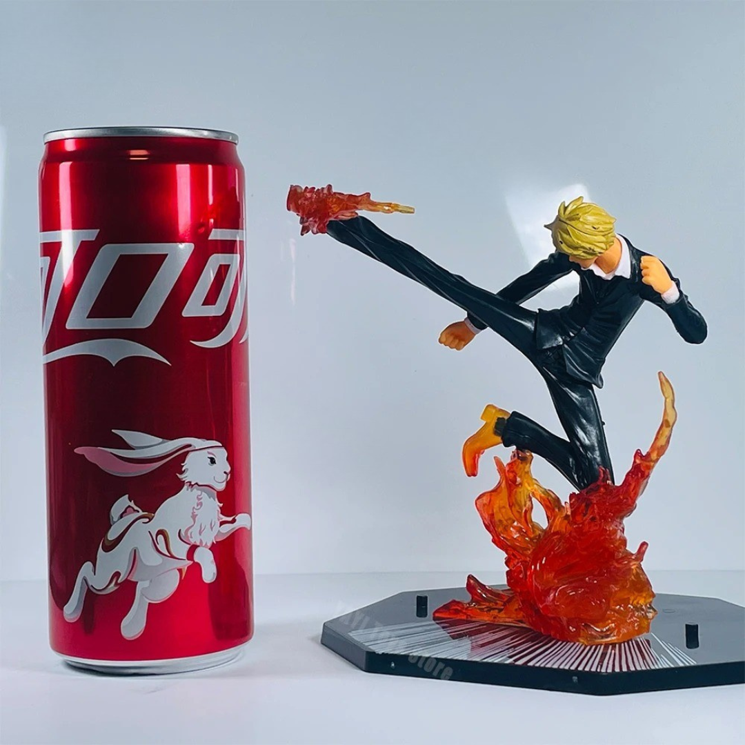 Action Figures One Piece 20cm – Luffy, Ace Punho de Fogo, Zoro Santoryu, Sanji e Sabo PVC Colecionável Anime | Bankai Boss
