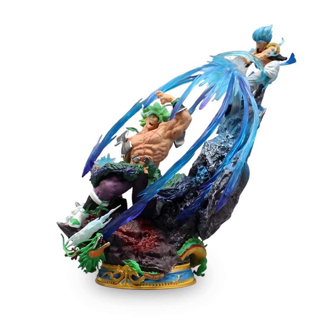 Action Figures Dragon Ball Broly vs Gogeta 23cm – Estátua PVC Anime Colecionável Premium | Bankai Boss