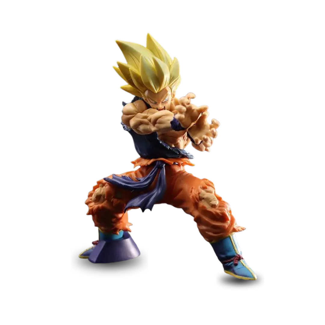 Action Figure Goku Battle Damage 23cm – Dragon Ball Z Onda de Choque Estátua PVC Colecionável Anime | Bankai Boss