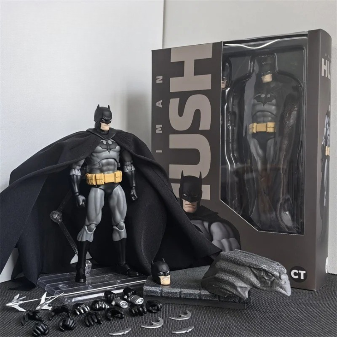 Action Figure Batman Hush Mafex 105 Azul 16cm – DC Comics Articulado PVC Colecionável Premium | Bankai Boss