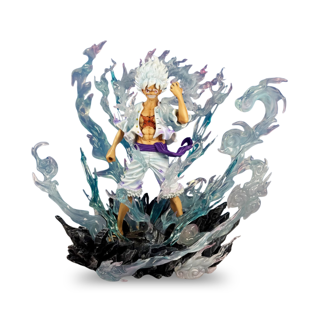 Action Figure Luffy Nika 30cm Force Max – Estátua One Piece PVC Colecionável Premium Anime | Bankai Boss
