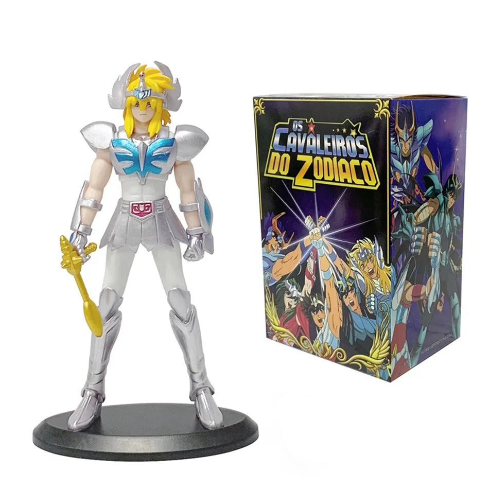 Action Figures Cavaleiros do Zodíaco 19cm – Seiya, Ikki, Hyoga e Shiryu Armadura PVC Colecionável | Saint Seiya | Bankai Boss