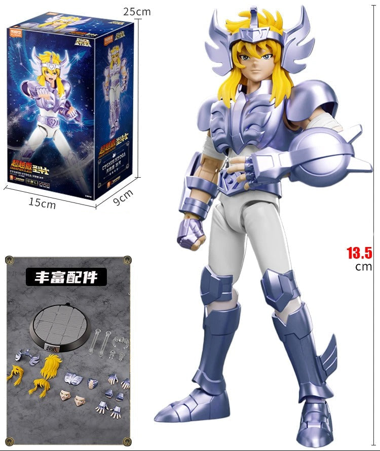 Action Figures Saint Seiya Gold Class – Shiryu de Dragão, Shura de Capricórnio e Máscara da Morte 20cm PVC Colecionável | Bankai Boss