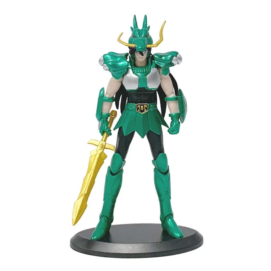 Action Figures Cavaleiros do Zodíaco 19cm – Seiya, Ikki, Hyoga e Shiryu Armadura PVC Colecionável | Saint Seiya | Bankai Boss