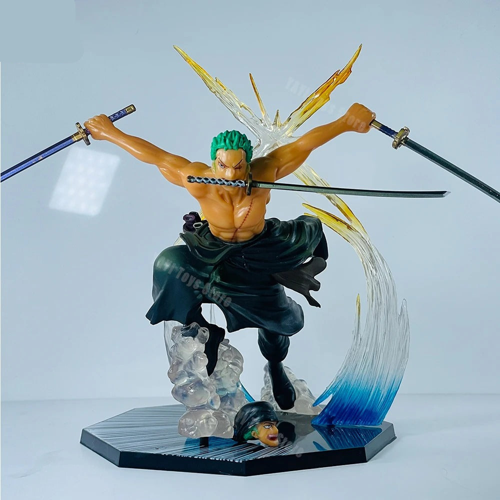 Action Figures One Piece 20cm – Luffy, Ace Punho de Fogo, Zoro Santoryu, Sanji e Sabo PVC Colecionável Anime | Bankai Boss
