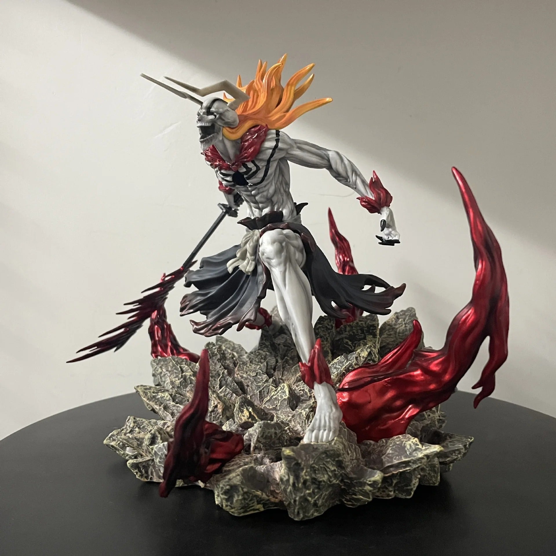 Action Figure Ichigo Hollowfied 23cm – Getsuga Tensho Bleach Estátua PVC Colecionável Anime | Bankai Boss