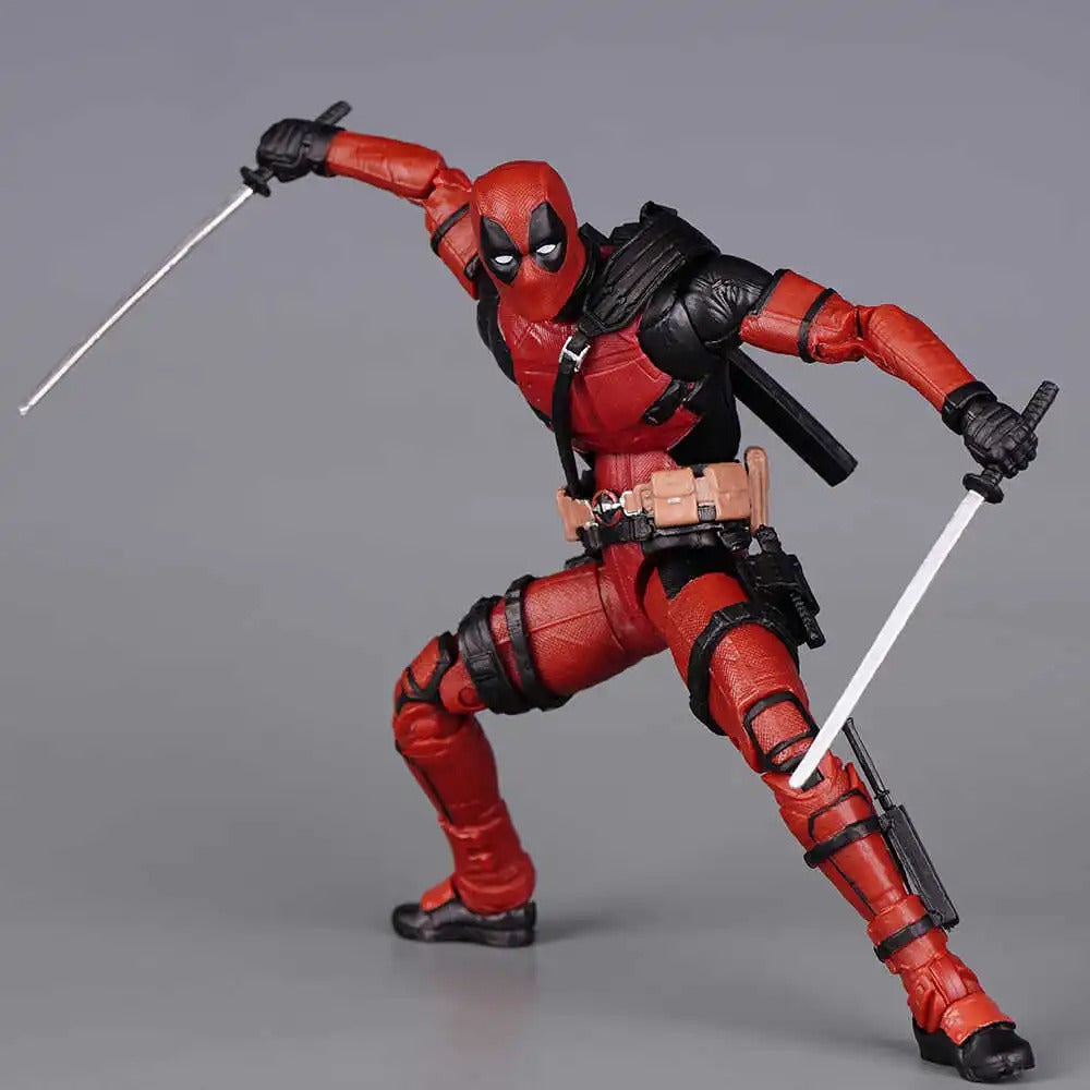 Action Figure Deadpool Articulado 15cm (6”) – Marvel Filme PVC Colecionável com Movimentos | Bankai Boss