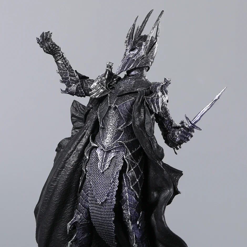 Action Figure Sauron 19,5cm – Dark Lord O Senhor dos Anéis Estátua PVC Colecionável Premium | Bankai Boss