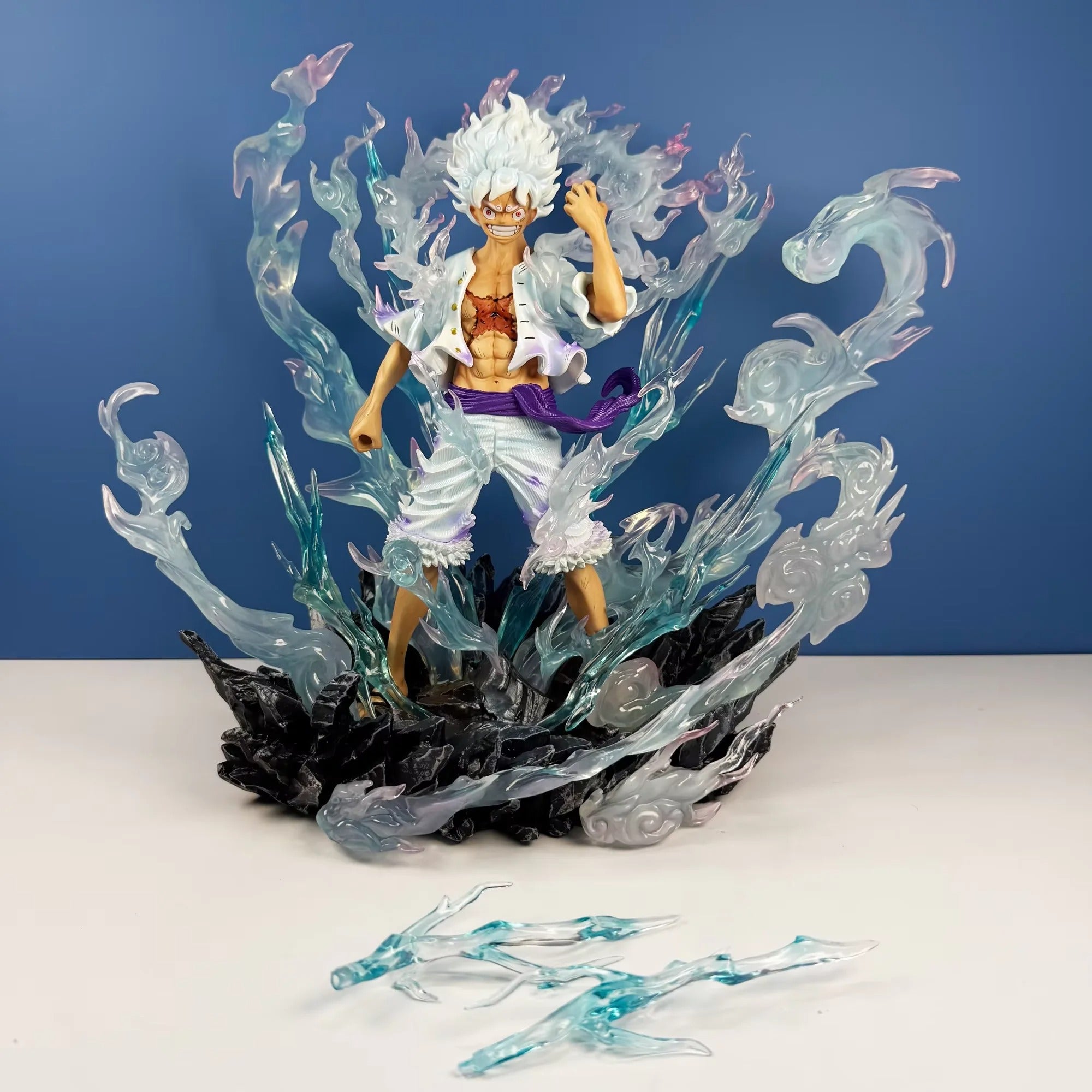 Action Figure Luffy Nika 30cm Force Max – Estátua One Piece PVC Colecionável Premium Anime | Bankai Boss
