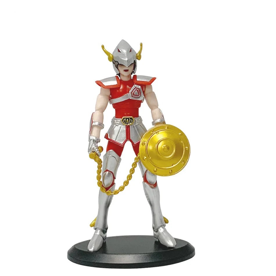 Action Figures Cavaleiros do Zodíaco 19cm – Seiya, Ikki, Hyoga e Shiryu Armadura PVC Colecionável | Saint Seiya | Bankai Boss