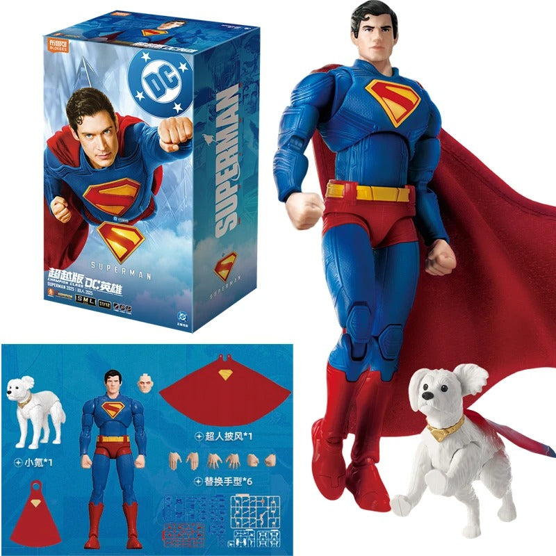 Action Figures Superman & Batman Beyond 2025 BLOKEES – DC Comics Montável Colecionável Anime/Quadrinhos | Bankai Boss