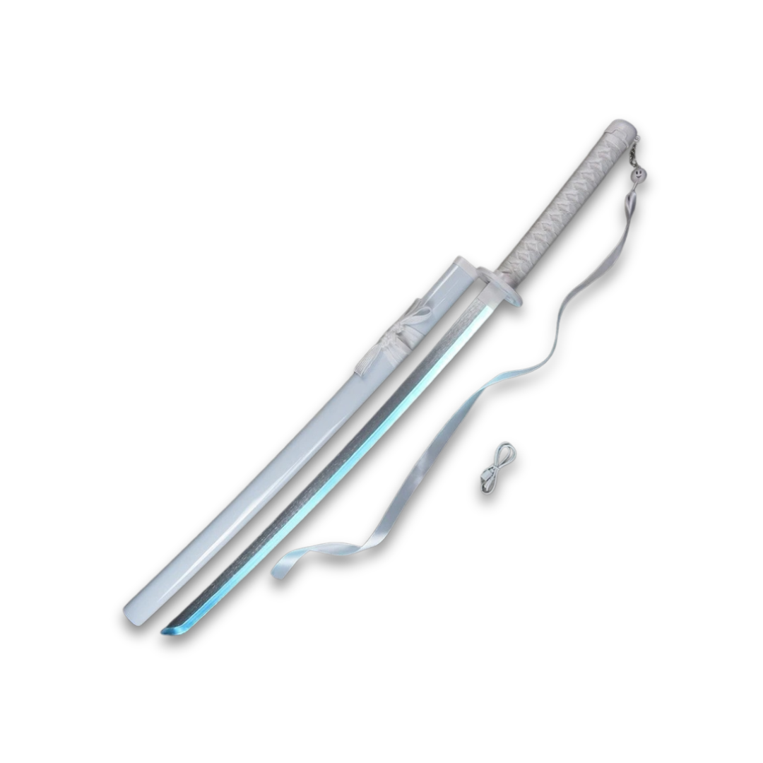 Katana Ichigo com LED – Espada Bleach Cosplay Luminosa Anime PVC Colecionável Decorativo | Bankai Boss