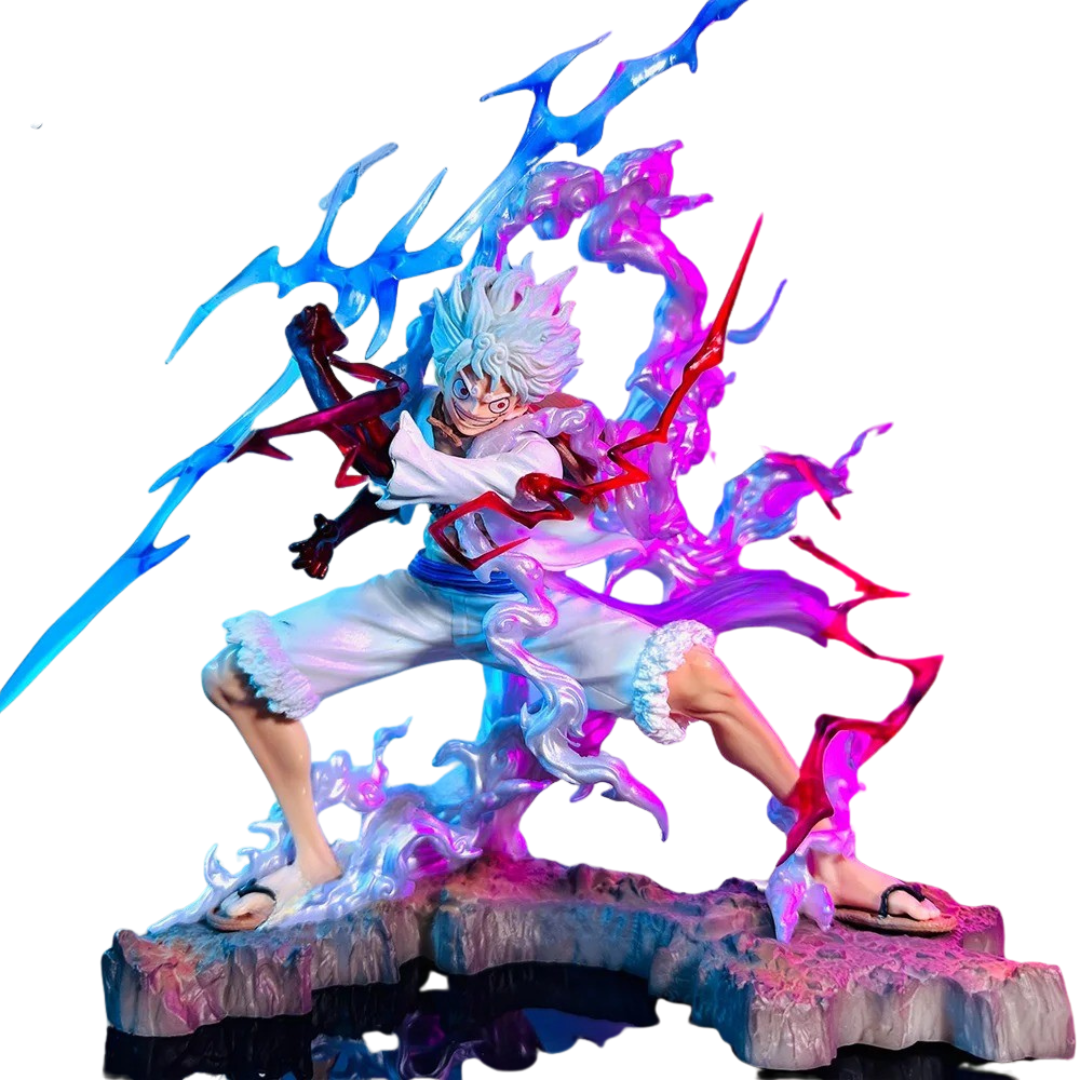 Action Figure Luffy Gear 5 Nika 20cm – One Piece Estátua PVC Colecionável Anime Premium | Bankai Boss