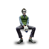 Action Figure Joker Heath Ledger Sentado – Pingente Carro/Teto DC Estátua PVC Colecionável | Bankai Boss