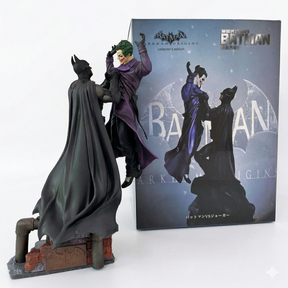 Action Figure Batman vs Coringa 28cm – Arkham Estátua PVC com Base Grande Colecionável DC | Bankai Boss