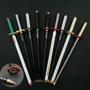 Caneta  Katana Colecionavel Anime Demons Slayer 20cm