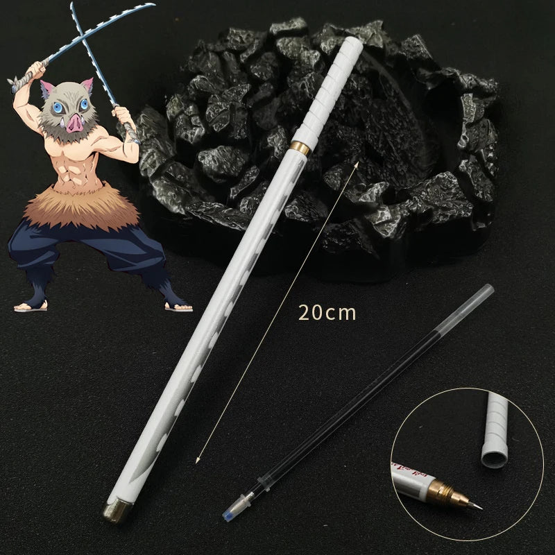 Caneta  Katana Colecionavel Anime Demons Slayer 20cm