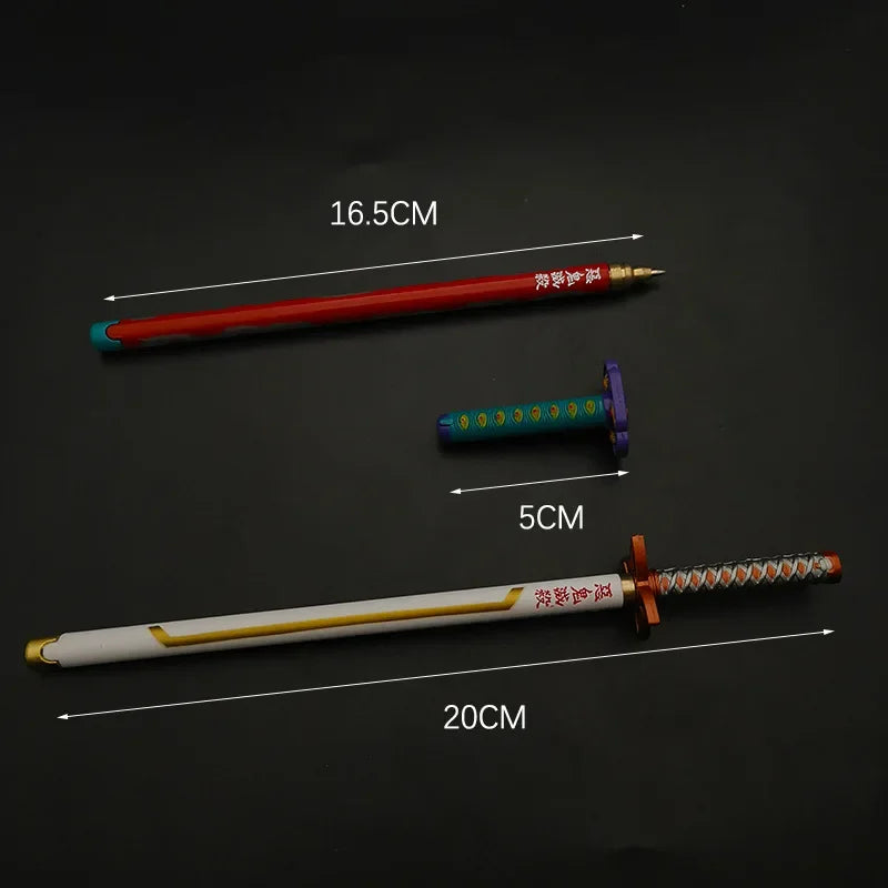 Caneta  Katana Colecionavel Anime Demons Slayer 20cm