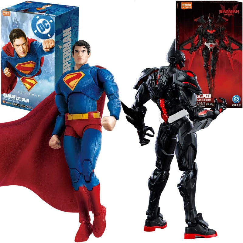 Action Figures Superman & Batman Beyond 2025 BLOKEES – DC Comics Montável Colecionável Anime/Quadrinhos | Bankai Boss