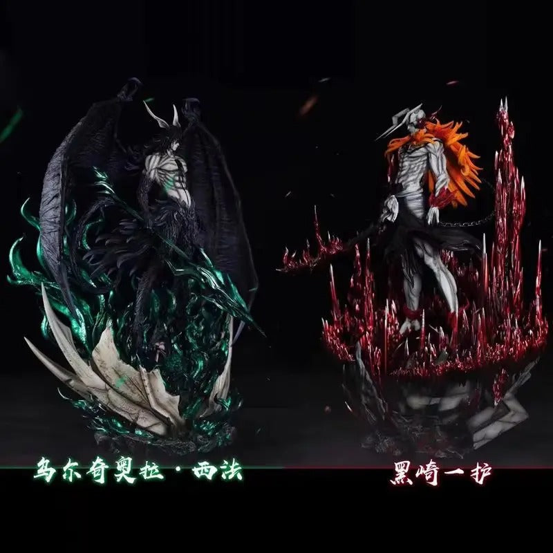 Action Figure Ichigo vs Ulquiorra 33cm – Bleach Estátua PVC Anime Colecionável Premium | Bankai Boss