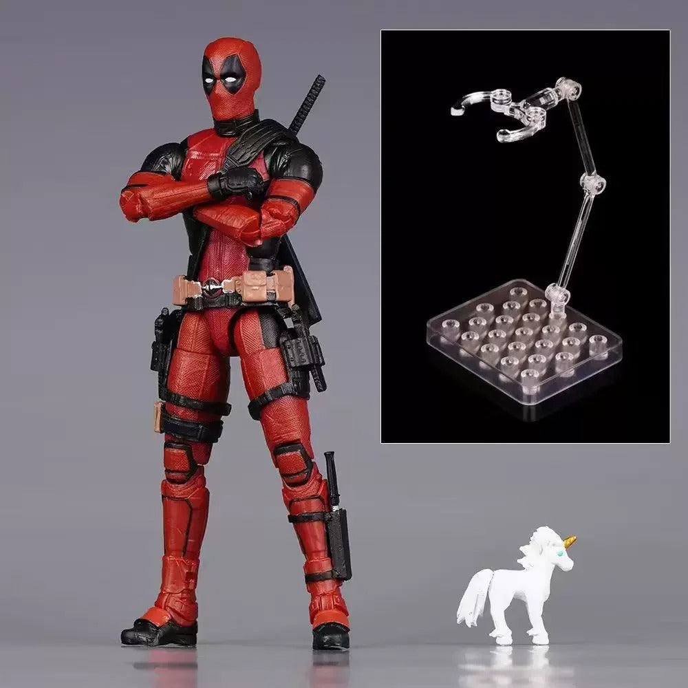 Action Figure Deadpool Articulado 15cm (6”) – Marvel Filme PVC Colecionável com Movimentos | Bankai Boss