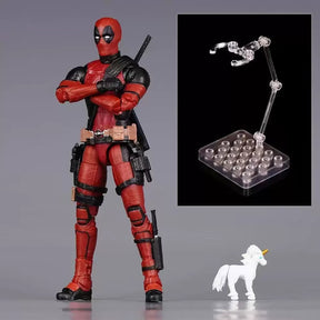 Action Figure Deadpool Articulado 15cm (6”) – Marvel Filme PVC Colecionável com Movimentos | Bankai Boss