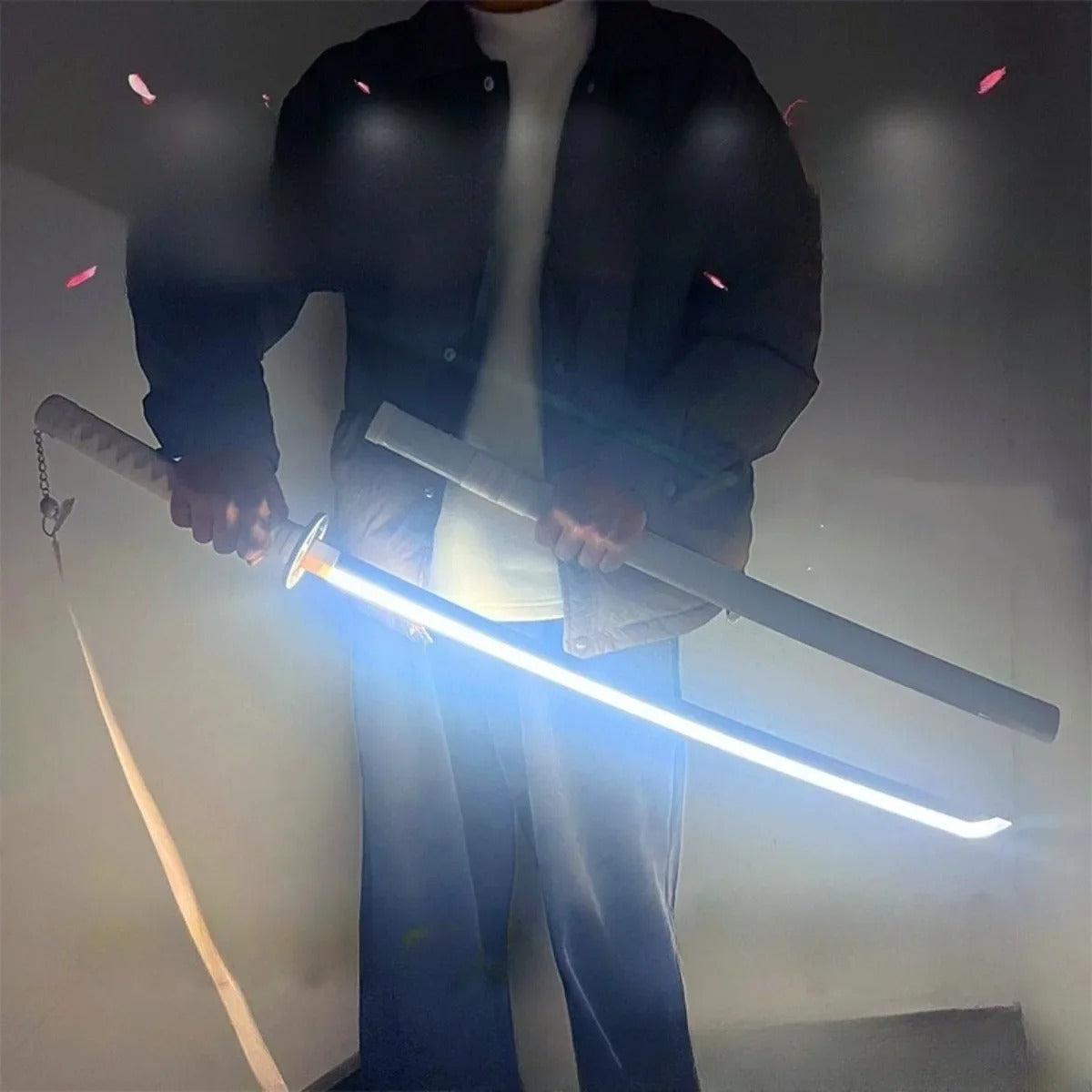 Katana Ichigo com LED – Espada Bleach Cosplay Luminosa Anime PVC Colecionável Decorativo | Bankai Boss