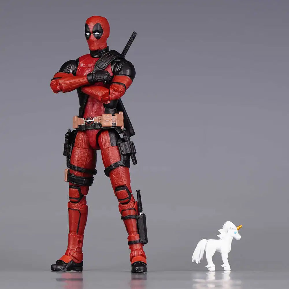 Action Figure Deadpool Articulado 15cm (6”) – Marvel Filme PVC Colecionável com Movimentos | Bankai Boss