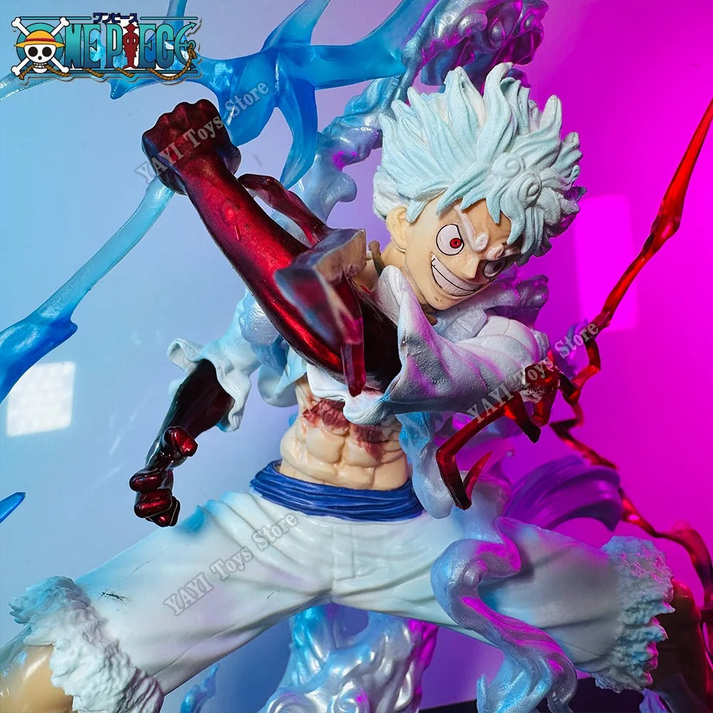 Action Figure Luffy Gear 5 Nika 20cm – One Piece Estátua PVC Colecionável Anime Premium | Bankai Boss