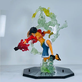 Action Figures One Piece 20cm – Luffy, Ace Punho de Fogo, Zoro Santoryu, Sanji e Sabo PVC Colecionável Anime | Bankai Boss