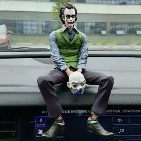 Action Figure Joker Heath Ledger Sentado – Pingente Carro/Teto DC Estátua PVC Colecionável | Bankai Boss