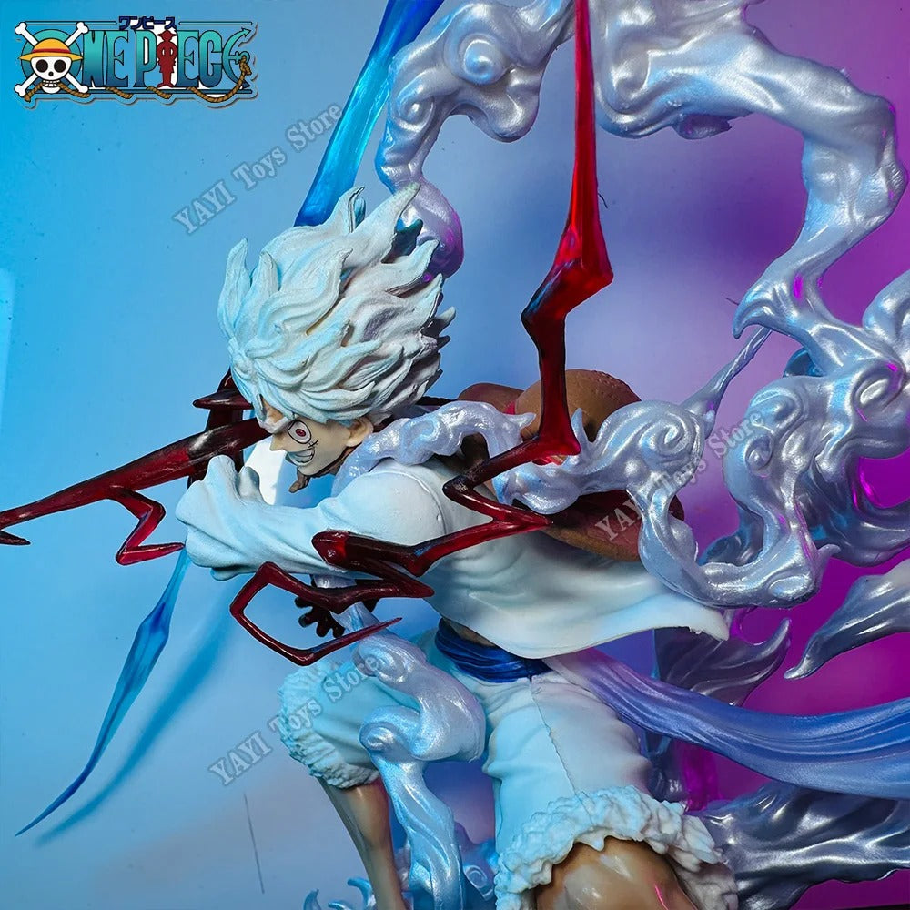 Action Figure Luffy Gear 5 Nika 20cm – One Piece Estátua PVC Colecionável Anime Premium | Bankai Boss