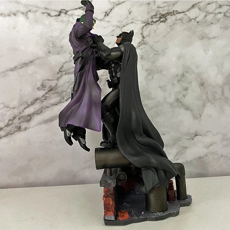 Action Figure Batman vs Coringa 28cm – Arkham Estátua PVC com Base Grande Colecionável DC | Bankai Boss