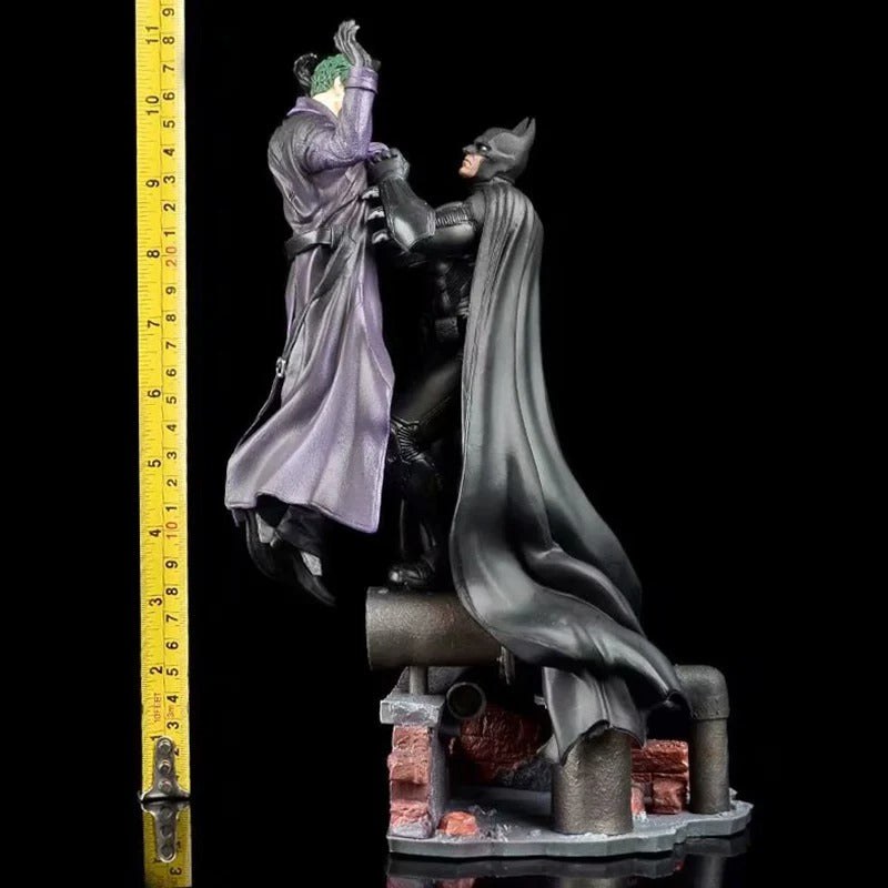 Action Figure Batman vs Coringa 28cm – Arkham Estátua PVC com Base Grande Colecionável DC | Bankai Boss