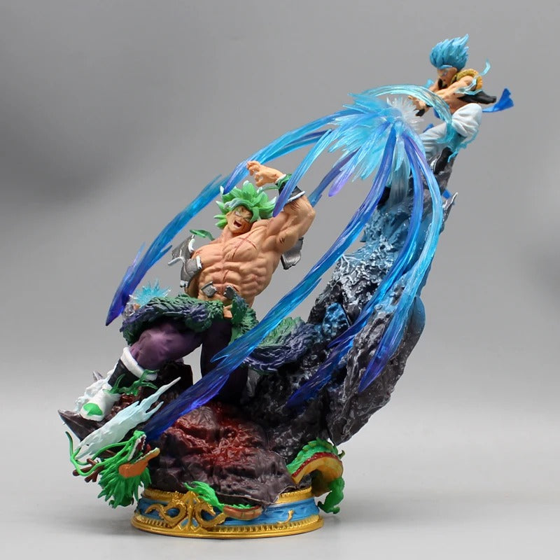 Action Figures Dragon Ball Broly vs Gogeta 23cm – Estátua PVC Anime Colecionável Premium | Bankai Boss