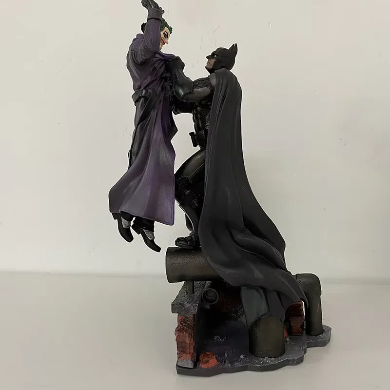 Action Figure Batman vs Coringa 28cm – Arkham Estátua PVC com Base Grande Colecionável DC | Bankai Boss