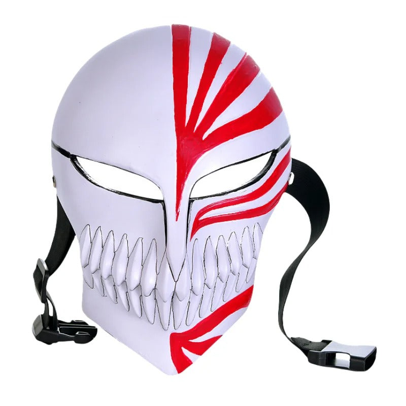 Máscara Ichigo Hollow Bleach – Cosplay Resina Premium Alta Qualidade Halloween Anime | Bankai Boss