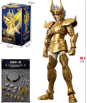 Action Figures Saint Seiya Gold Class – Shiryu de Dragão, Shura de Capricórnio e Máscara da Morte 20cm PVC Colecionável | Bankai Boss